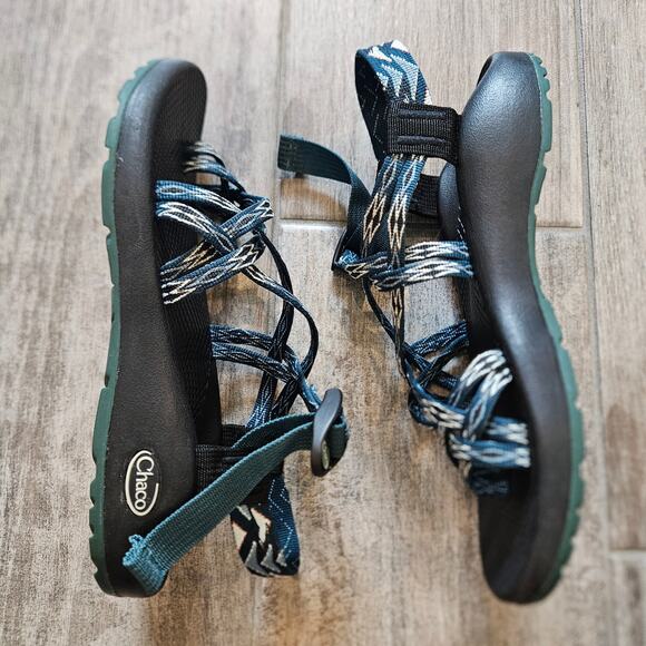 Chaco ZX/2 Classic Sandals Women’s 8 Dual Strap Blue Adjustable Hiking Shoe - Picture 2 of 10